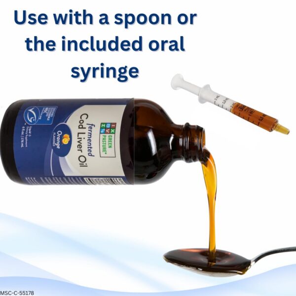 Etiqueta de Green Pasture Cod Liver Oil Fermentado