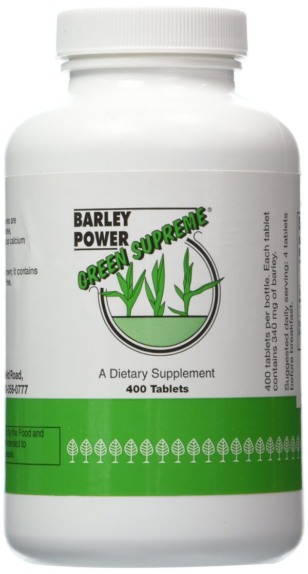 Green Supreme Barley Power botella de 400 tabletas