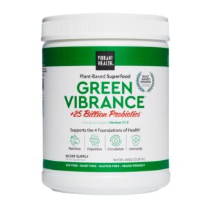 Version 1.0.0 Green Vibrance polvo superalimento vegano Vibrant Health