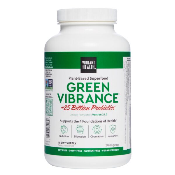 Green Vibrance vibrante salud pastillas veganas superalimentos 240 unidades
