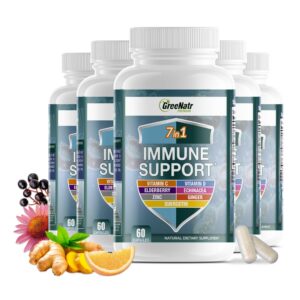 GreeNatr suplemento inmunidad 7 en 1 con vitaminas y antioxidantes