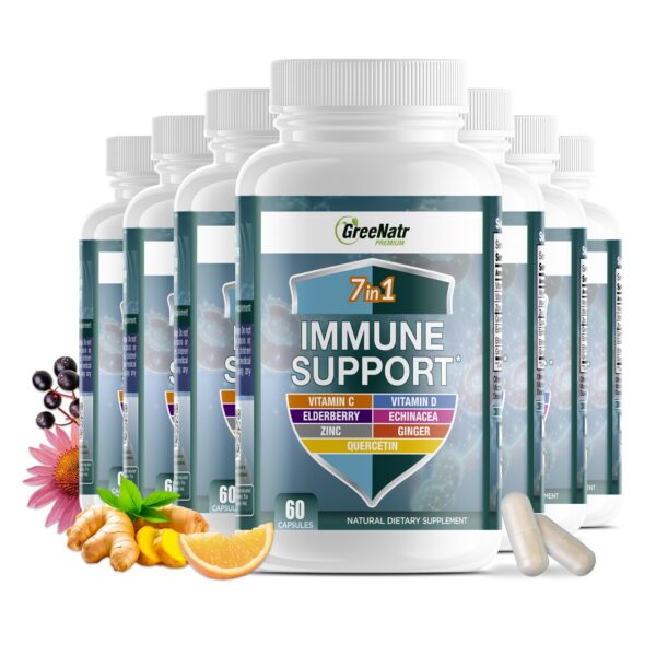 GreeNatr suplemento inmunológico antioxidantes 7 en 1 60 cápsulas