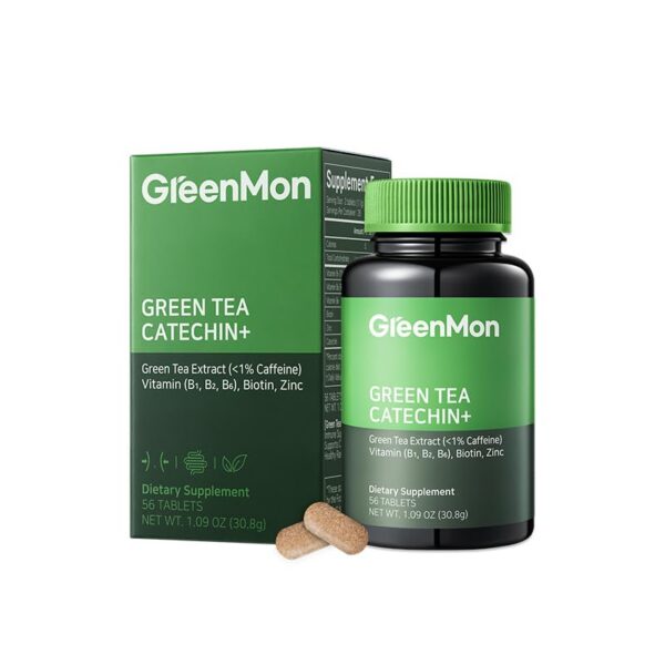 Greenmon suplemento catequina té verde y aloe vera botella