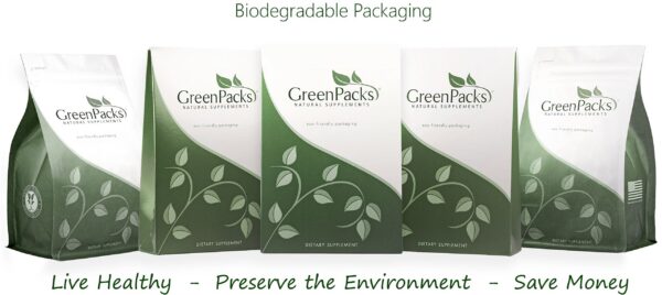 botella greenpacks con 300 cápsulas de canela para salud natural