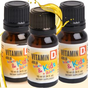 greenpeach gotas vitamina d3 orgánicas bebés paquete 3