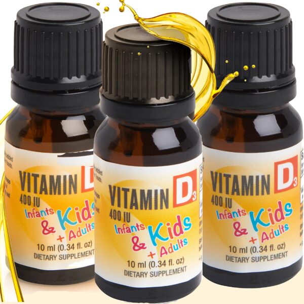 greenpeach gotas vitamina d3 orgánicas bebés paquete 3