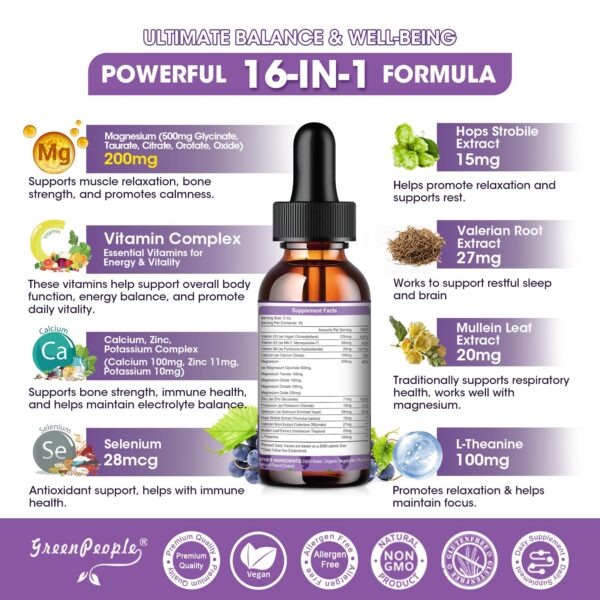 Ingrediente clave magnesio glicinato sin azúcar