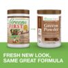 Greens First polvo mezclado en smoothie