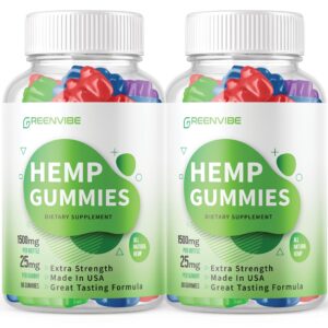 Greenvibe Gummies frasco frontal