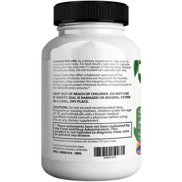 Cápsulas verdes de probiótico