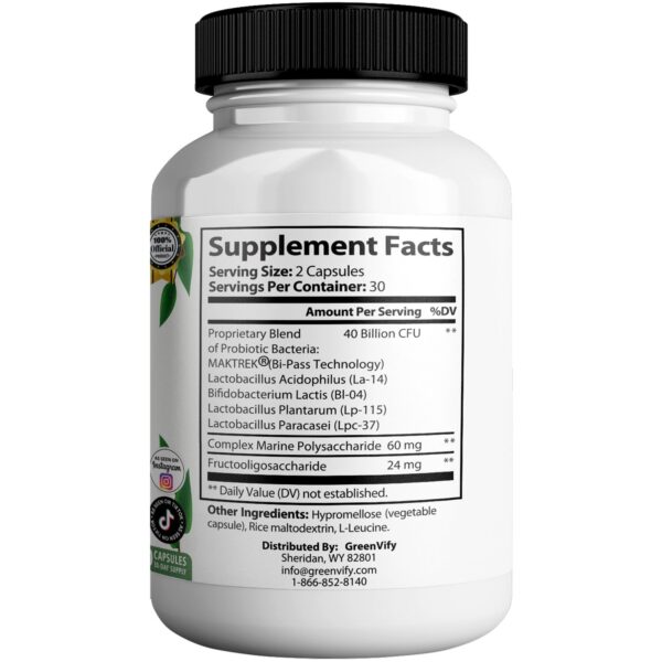 Etiqueta de GREENVIFY Denta Tonic Max