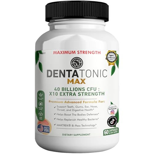 Suplemento probiótico Denta Tonic Max para salud oral y digestiva