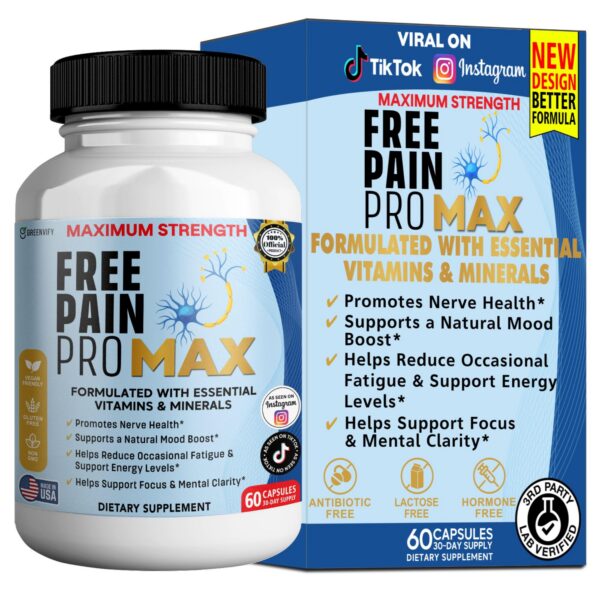 Frasco de GreenVIFY Free Pain ProMax