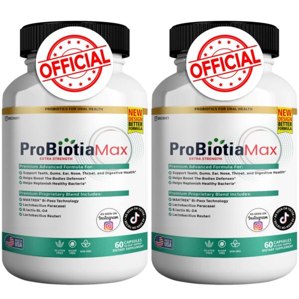 Version 1.0.0 GREENVIFY ProBiotia Max probiótico oral 40 billones CFU caja
