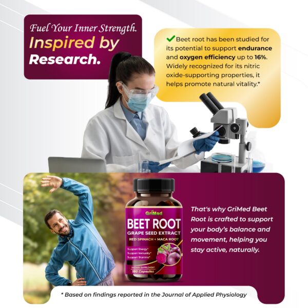 Extractos naturales en suplemento de raíz de remolacha GriMed