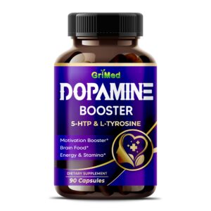 Version 1.0.0 Frasco de GriMed 5-HTP L-Tirosina con Magnesio + L-Theanine