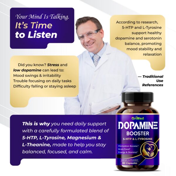 Lista de ingredientes GriMed 5-HTP L-Tirosina