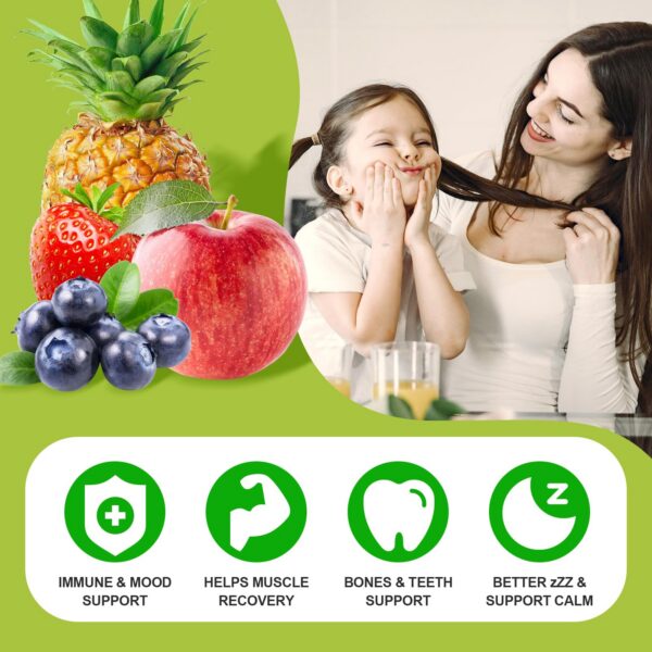 Envase GrnLife calcio magnesio zinc gomitas