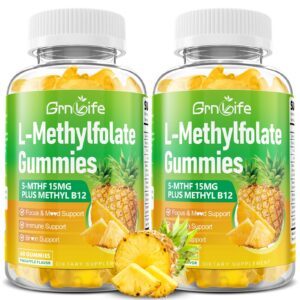 Version 1.0.0 Gomitas GrnLife L-Methylfolate 15 mg - etiqueta