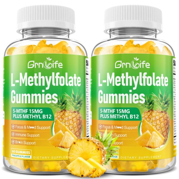 Gomitas GrnLife L-Methylfolate 15 mg - etiqueta