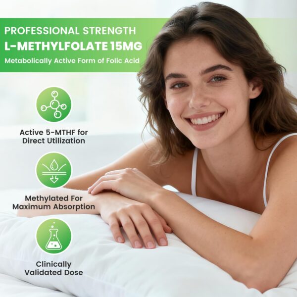 Frasco GrnLife L-Methylfolate gomitas 2-pack