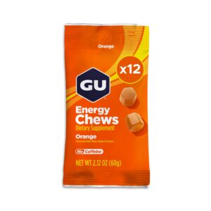 GU Energy Chews naranja empaques frontal