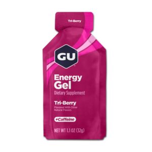 Version 1.0.0 Frente del empaque GU Energy Tri-Berry