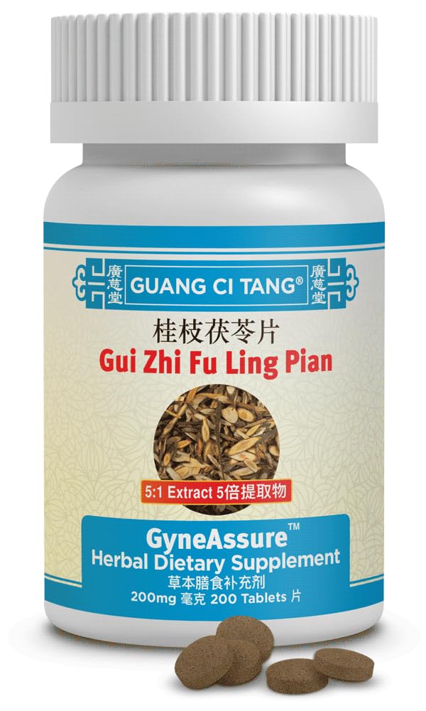 Version 1.0.0 Gui Zhi Fu Ling Pian 200 mg 200 tabletas Guang Ci Tang