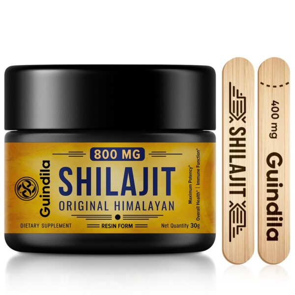 Frasco de Guindila Shilajit 800 mg