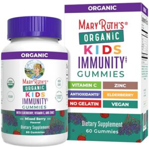 Gummies para inmunidad infantil MaryRuth Organics 60 unidades