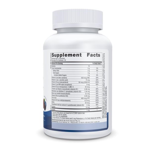 Gummies Nordic Naturals para salud de piel y cabello femenina