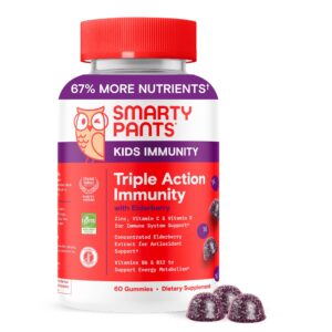 Gummies SmartyPants inmunidad para niños sabor saúco 60 unidades