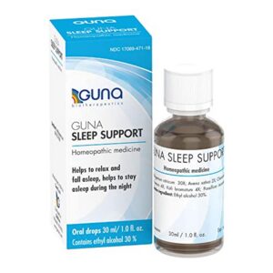 botella de apoyo para el sueño homeopático natural guna líquido