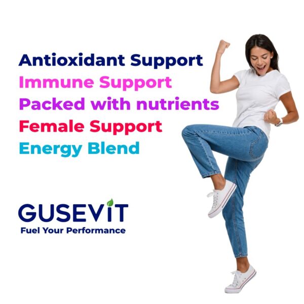 GUSEVIT multivitamínico para energía e inmunidad femenina