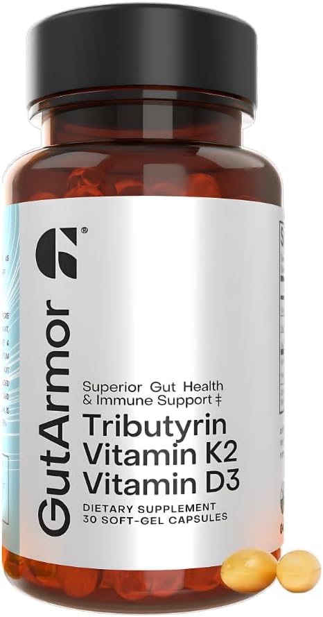 Etiqueta de Gut Armor con D3 y K2