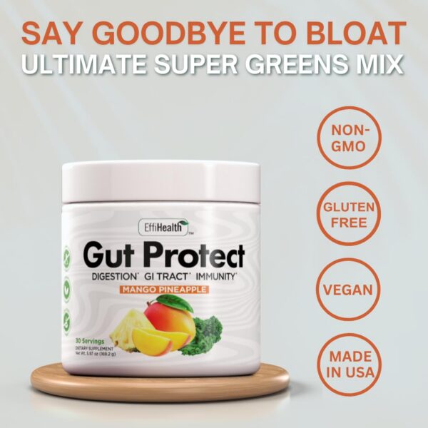 gut protect greens polvo sabor mango piña saludable