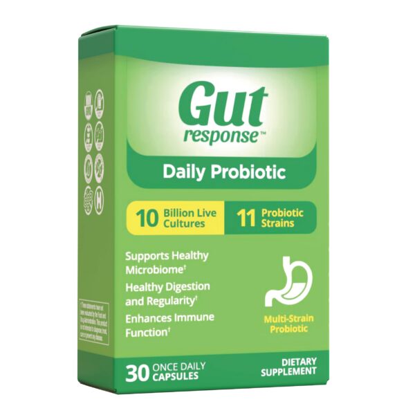 Gut Response probiótico diario cápsulas soporte digestivo
