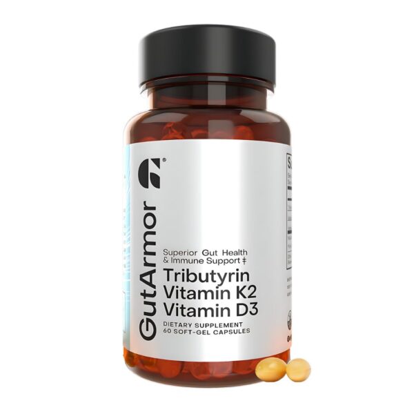 Version 1.0.0 GutArmor salud intestinal y cardíaca suplemento frasco