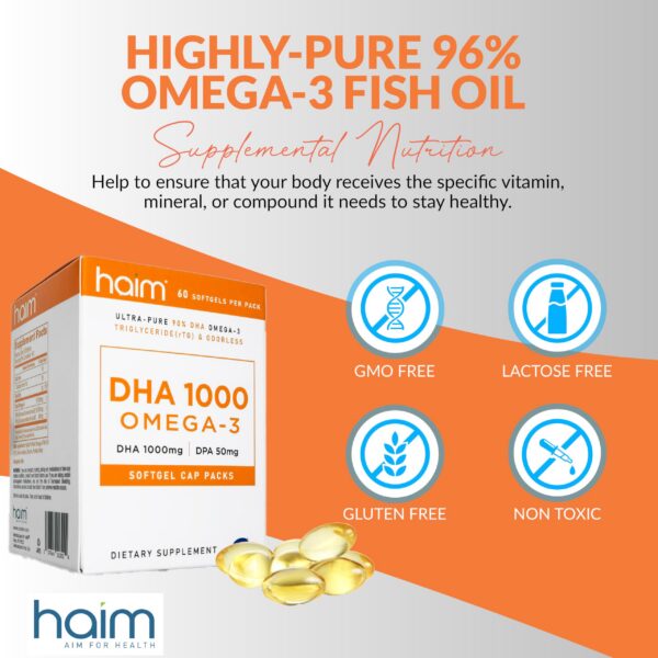 Detalle de cápsulas DHA 1000