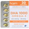 Frasco de HAIM DHA 1000 Omega-3
