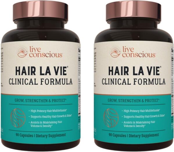Frasco Hair La Vie cápsulas biotina y saw palmetto