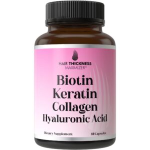 Hair Thickness Maximizer cápsulas para crecimiento de cabello 60 unidades