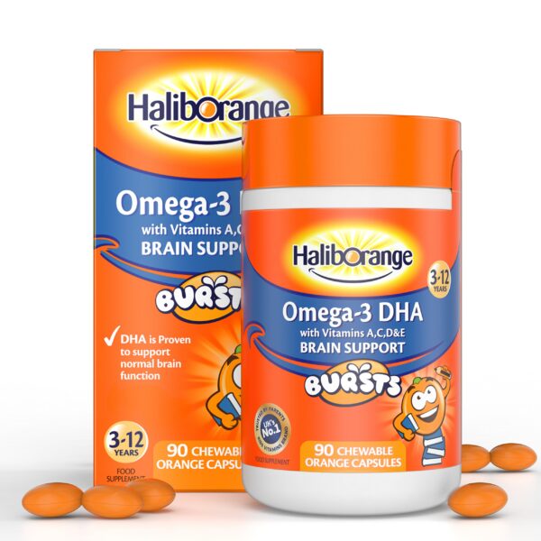 Version 1.0.0 Etiqueta Haliborange Omega-3 naranja