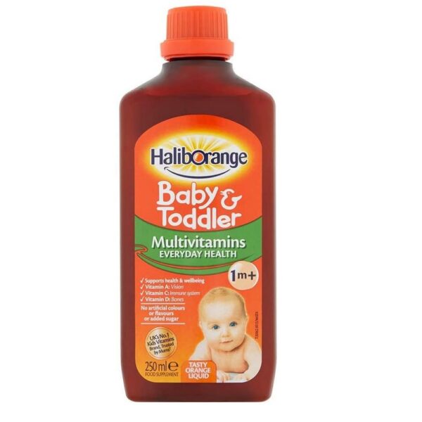 Haliborange liquido bebe etiqueta frontal