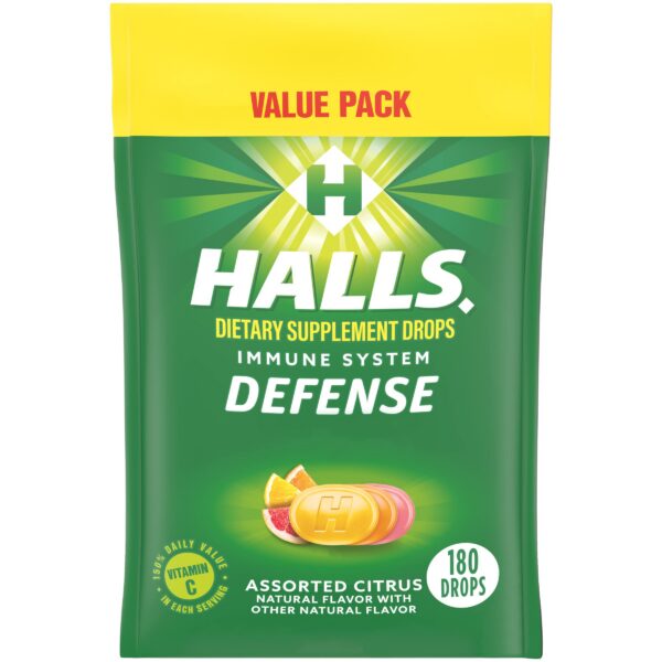 Version 1.0.0 HALLS Defense gomitas vitamina c cítricas paquete valor