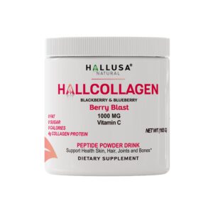 Polvo de colageno Hallusa Natural 1000 mg con vitamina C
