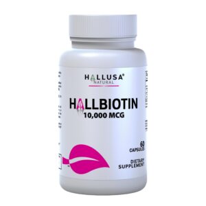 Hallusa Natural Biotina cápsulas frontal