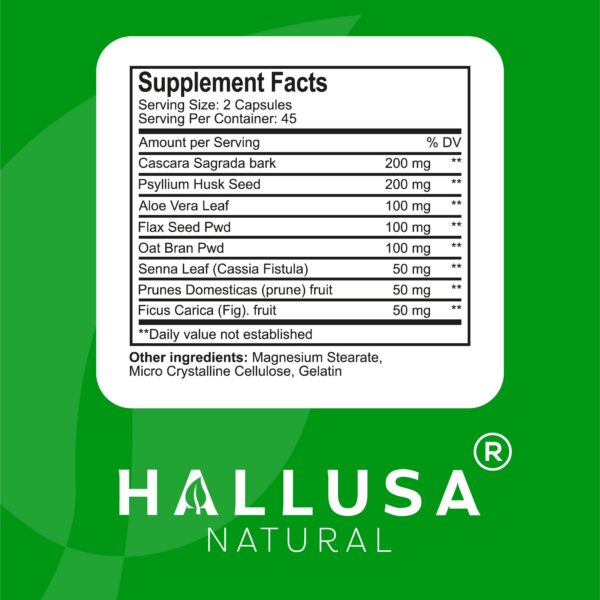 Hallusa Natural cápsulas Hallcolon vista lateral envase