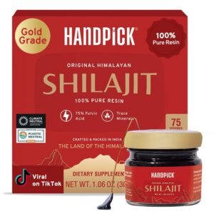 Version 1.0.0 Resina pura de Shilajit del Himalaya en envase