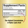 Etiqueta Happi Mi Alpha Lipoic Acid 1300 mg